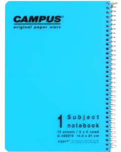 מחברת CAMPUS A4 PP נושא 1 משובץ