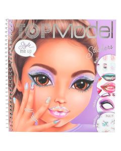 טופ מודל Dress Me Yp Face חוברת מדבקות לעיניים שפתיים וציפורניים(18)