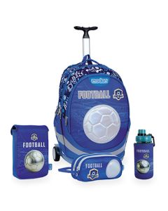 תיק כדורגל FOOTBALL כדור זוהר  מארז מנצח