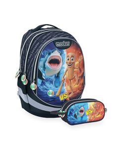 תיק + קלמר Brainrot שחור   Air Flex Bag