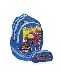 תיק + קלמר ספיידרמן כחול   Air Flex Bag