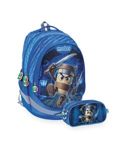תיק + קלמר  Brainrot כחול   Air Flex Bag