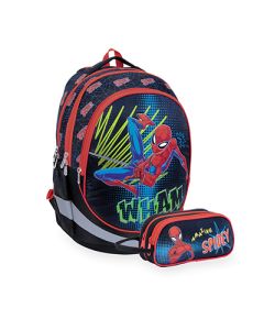 תיק + קלמר ספיידרמן שחור   Air Flex Bag