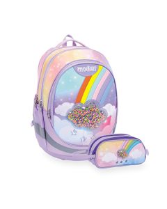 תיק + קלמר קשת בענן סגלגל   Air Flex Bag