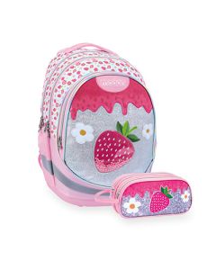 תיק + קלמר תות נוצץ   Air Flex Bag