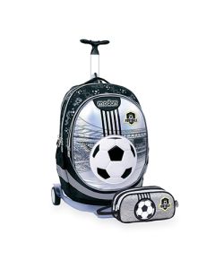 תיק כדורגל כוכבים FOOTBALL באדום  מארז מתנה
