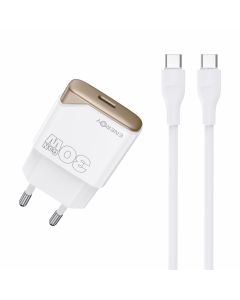 מטען קיר ENERGY GaN PD30WC1+C to C 1.2m Gold