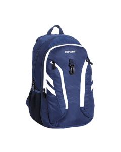 תיק גב כפיר בנים חלק כחול פס לבן EXPLORE 2in1