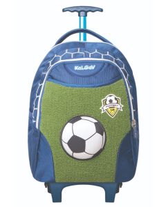 תיק גן טרולי כחול/ירוק Soccer Ball