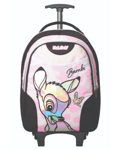 תיק גן טרולי שחור/לבן Bambi