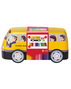 Faber Castell  סט 33 טושים אוטובוס
