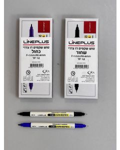 טוש שקפים דו"צ F|M כחול (LINEPLUS(12