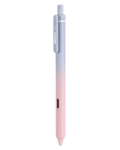 WRITECH עט ג'ל עם לחצן סגול/כחול  - 0.5 שחור