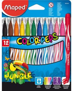 טוש רחיץ JUNGEL חב-12 MAPED