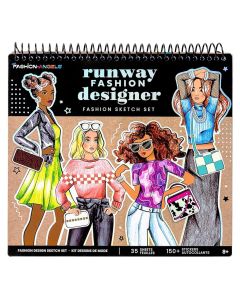 girls fashion sketch book מארז אופנה 8
