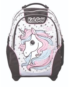 תיק שחור/לבן Schoolbag Unicorn
