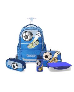 סט המארז המושלם X-FIX כחול Schoolbag Soccer Game