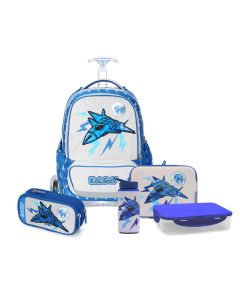 סט המארז המושלם X-FIX כחול Schoolbag Airplane