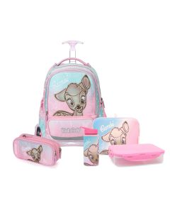 סט המארז המושלם X-FIX מודפס Schoolbag Bambi