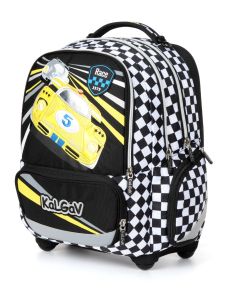 תיק  X-FIX שחור/לבן Schoolbag Race Car