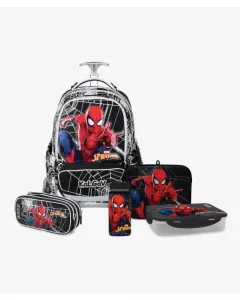 שחור T.Schoolbag Spiderman סט המארז המושלם