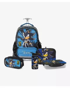 שחור/כחול T.Schoolbag Sonic Dc סט המארז המושלם