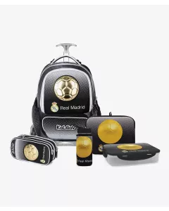 שחור/לבן T.Schoolbag Real Madrid סט המארז המושלם