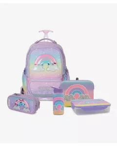 לילך/גרדיאנט T.Schoolbag Rainbow סט המארז המושלם