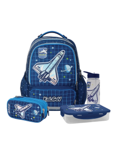 כחול Schoolbag Space XFIX - סט כיתה א