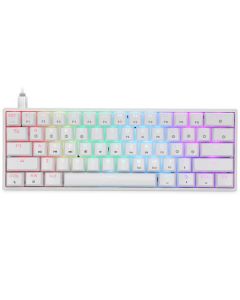 מקלדת מכנית לבנה HK GAMING GK61 WHITE