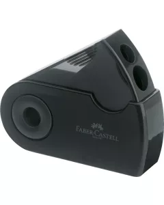 Faber Castell מחדד כפול מיכל שחור