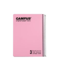 מחברת 3 נושאים CAMPUS A4 PP משובץ פסטל