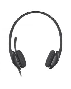 אוזניות למחשב+מיקרופון Logitech H340