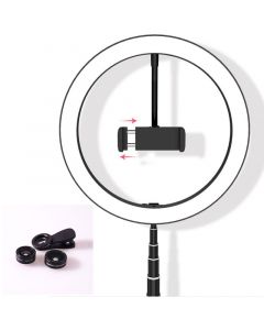 ערכת צילום TIK TOK  LED + סט עדשות לשיפור הצילום