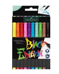 Faber Castell - סט 10 טושים Black Edition