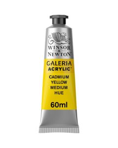 Winsor & Newton צבע אקריליק 60 מ"ל Galeria גוון: Yellow Med Hue