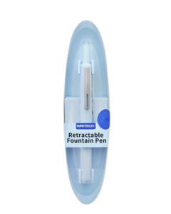 WRITECH עט נובע עם לחצן כחול - דיו כחול