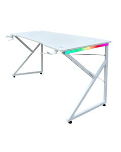 שולחן גיימינג DRAGON RGB דגם K אורך 150 ס"מ לבן