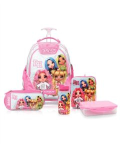 סט המארז המושלם ורוד/מנטה Schoolbag Rainbow High