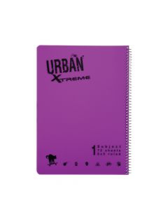 מחברת URBAN A4 PP נושא 1 משובץ
