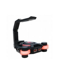 עכבר DRAGON CHORD MANGER+USBHUB אדום