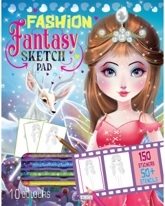 חוברת יצירה סקאץ' פאד FASHION FANTASY
