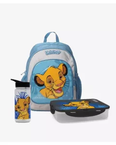 כחול/אפור Lion King מארז סט תיק נועם