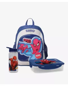 כחול כהה/אפור Spiderman מארז סט תיק נועם
