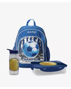 כחול Soccer מארז סט תיק נועם