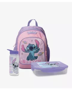 לילך/ורוד בהיר Stitch Space מארז סט תיק נועם