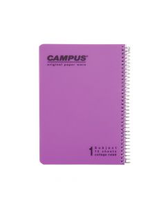 מחברת ספירל  CAMPUS A4 PP נושא 1 שורה חב-3