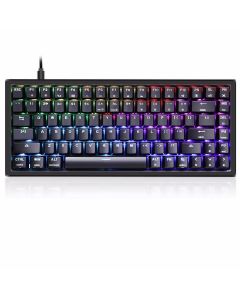 מקלדת מכנית צבעונית לגיימרים חוטית GK-84 BK SKYLOONG שחור