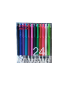 עט קטיפה מארז 24  י"ח צבעים שונים office depot