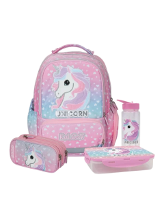 סט כיתה א- ורוד/פרווה Schoolbag Koala XFIX
